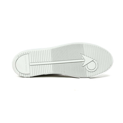 Android Homme Zuma Diamond Velvet Trainer in White & Navy Sole