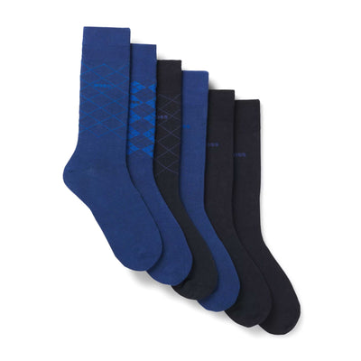 BOSS 6P RS Giftdesign CC Sock in Navy