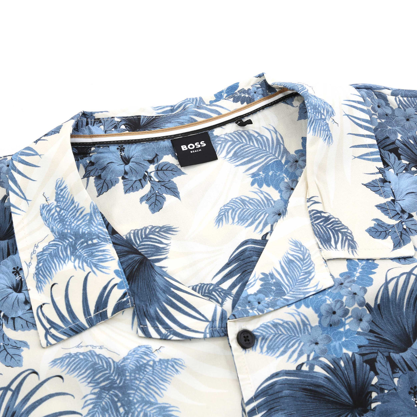 BOSS Beach Shirt in Open Blue Collar