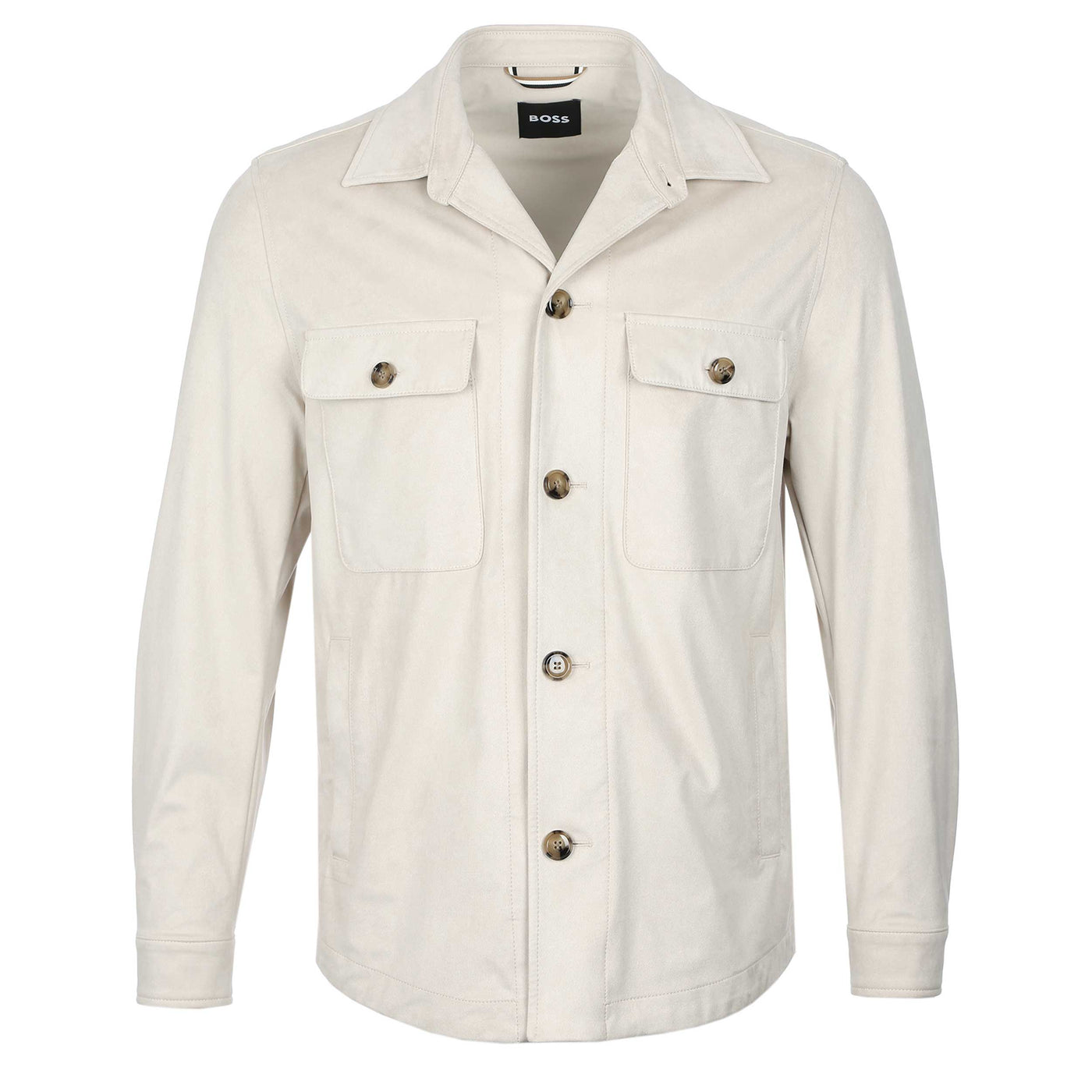 BOSS C Carper OS 244 Overshirt in Beige