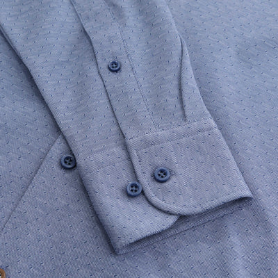 BOSS C Hal Spread C1 223 Shirt in Open Blue Cuff