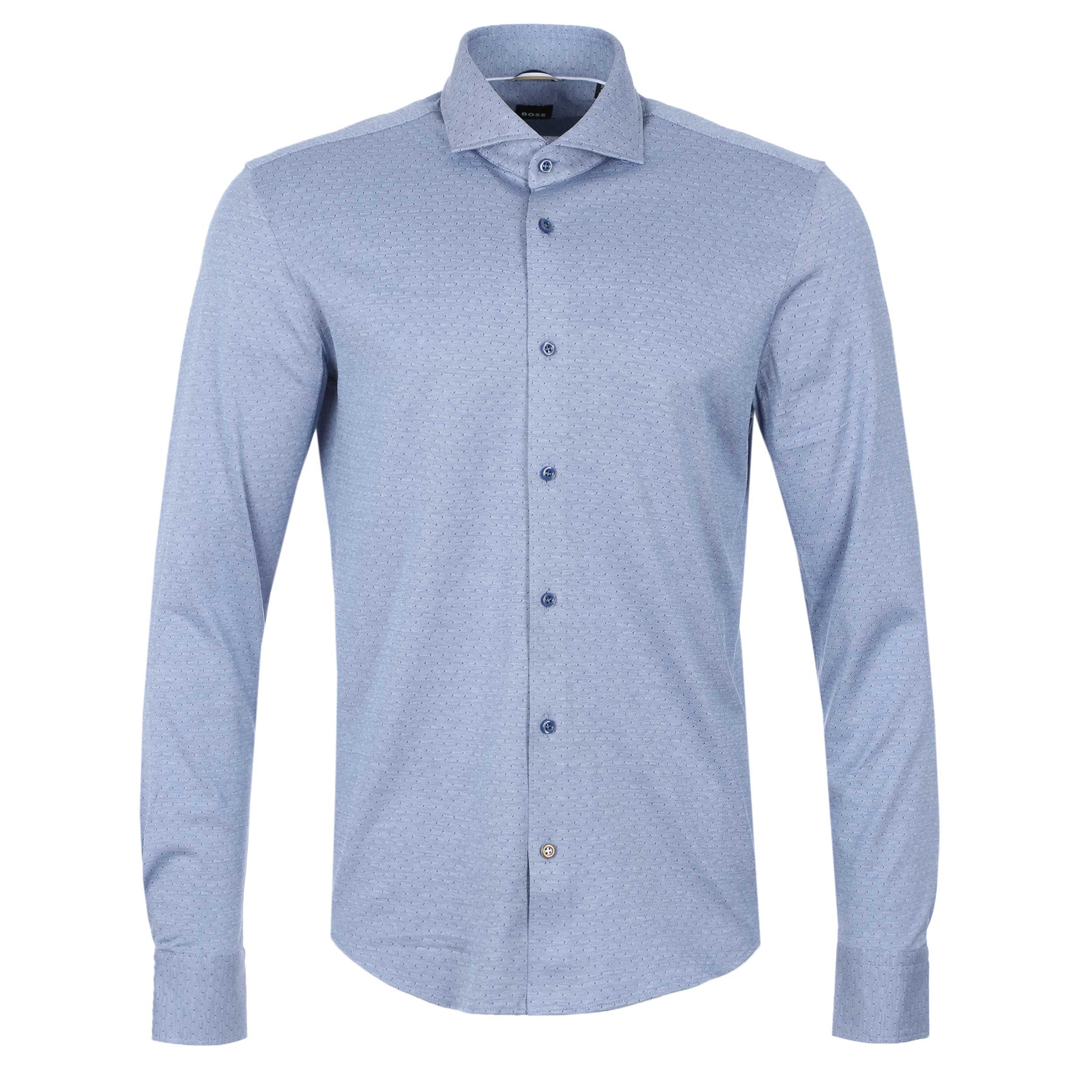 BOSS C Hal Spread C1 223 Shirt in Open Blue