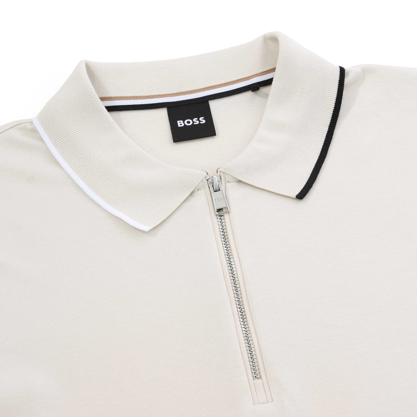 BOSS C Paras 30 Polo Shirt in Open White Placket