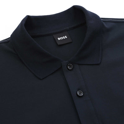 BOSS C Parris 105 Polo Shirt in Dark Blue Placket