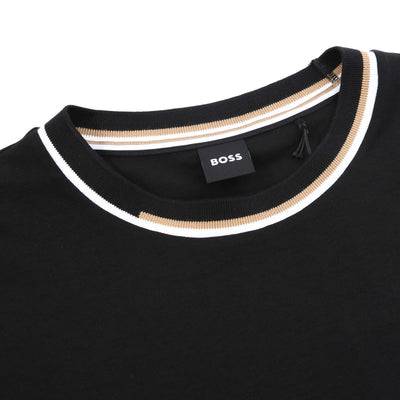 BOSS C Thompson 30 T Shirt in Black Neck