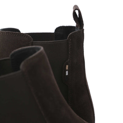 BOSS Calev Cheb sdfb Boot in Dark Brown logo