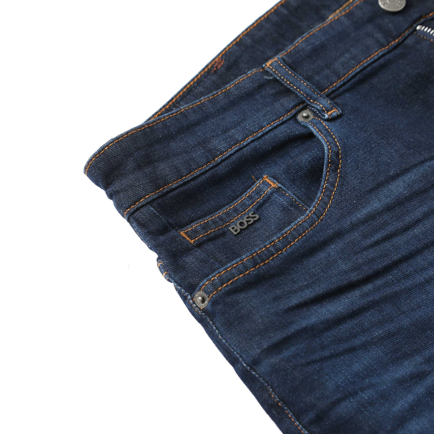 BOSS Delaware3-1 Jean in Navy Denim Detail