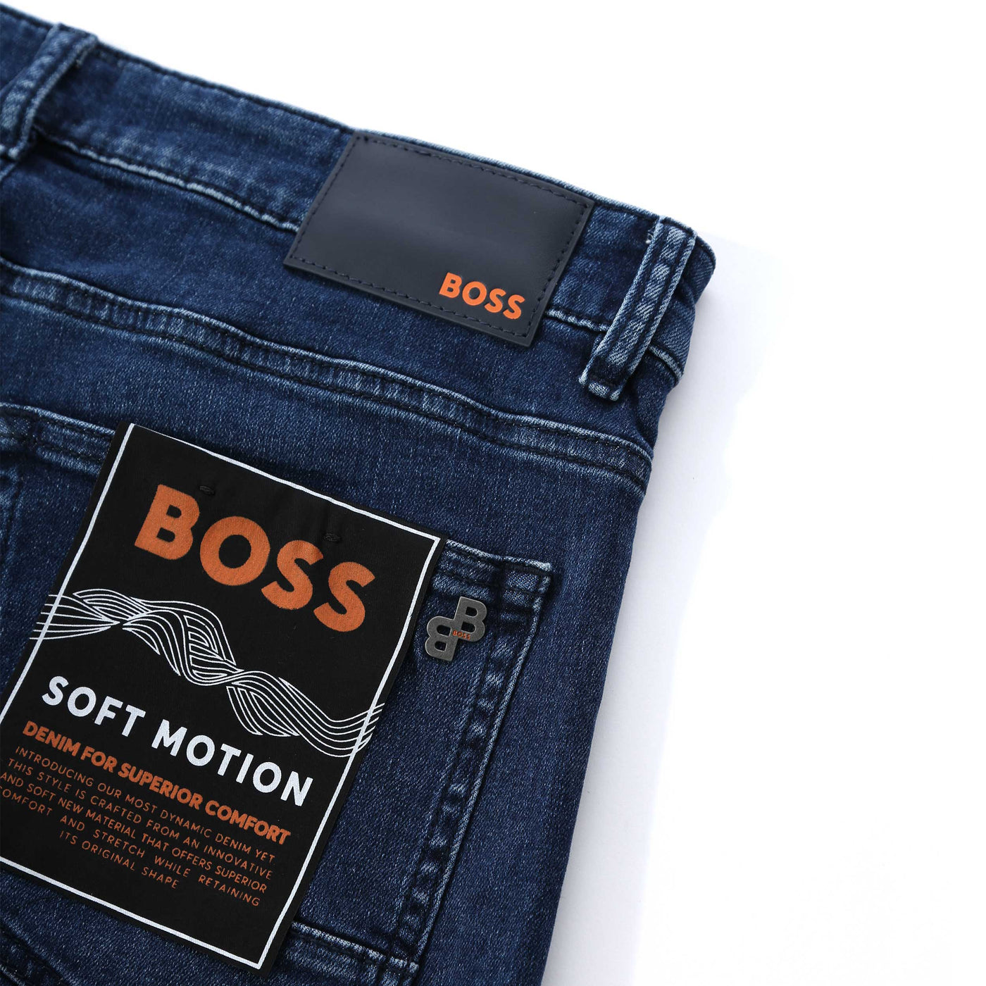 BOSS Delaware BC P Jean in Mid Blue Denim Logo