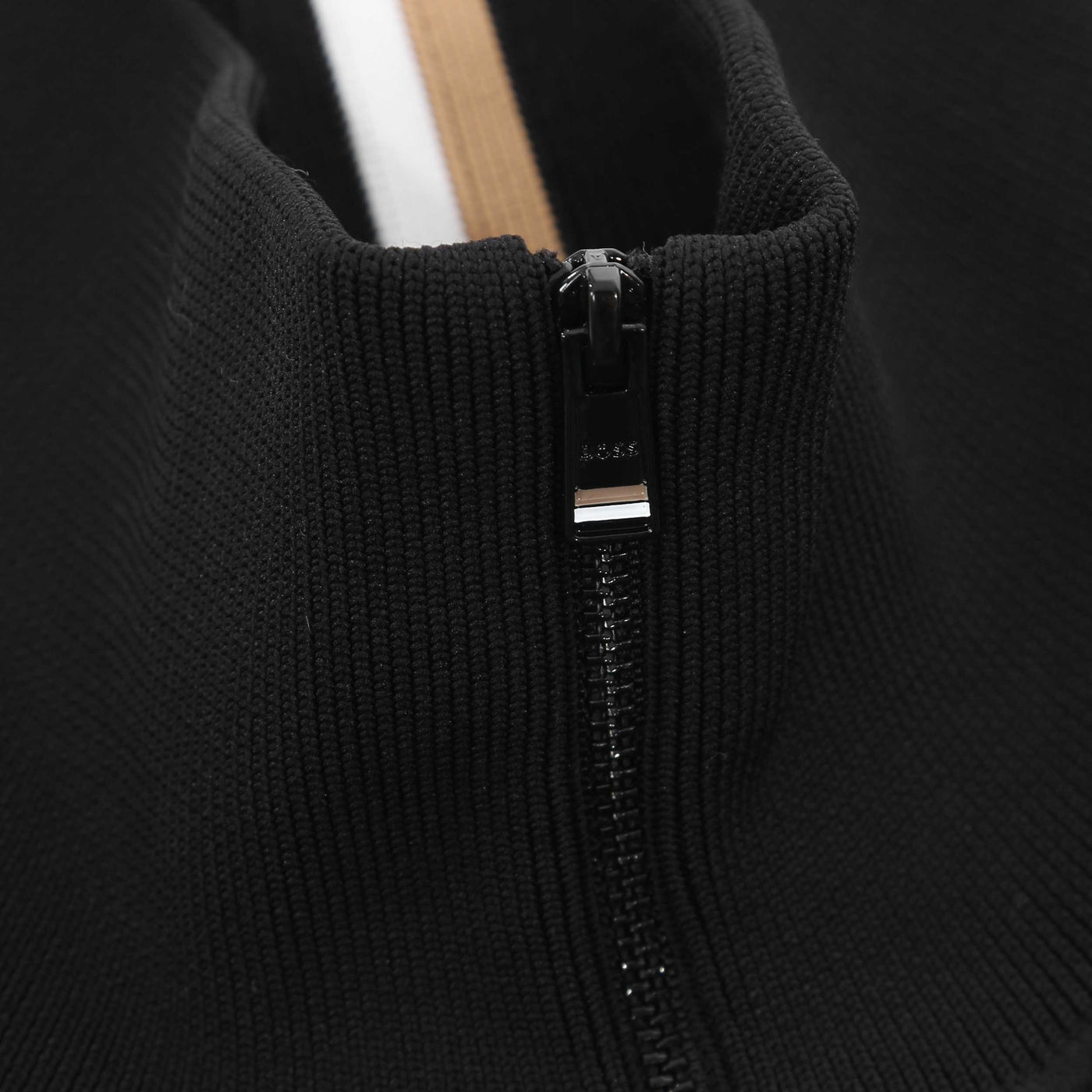 BOSS H Domico Knitwear in Black Zip