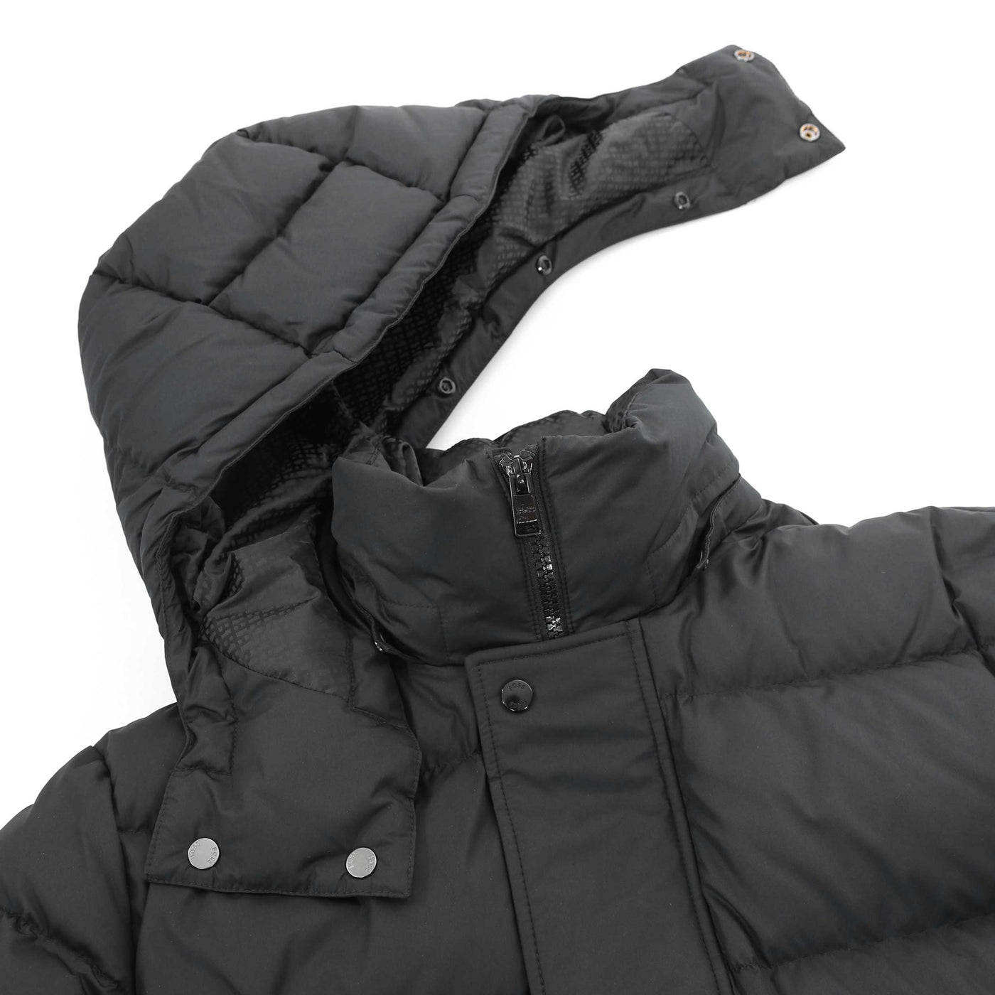 BOSS H Donden5 Jacket in Black Hood Detached