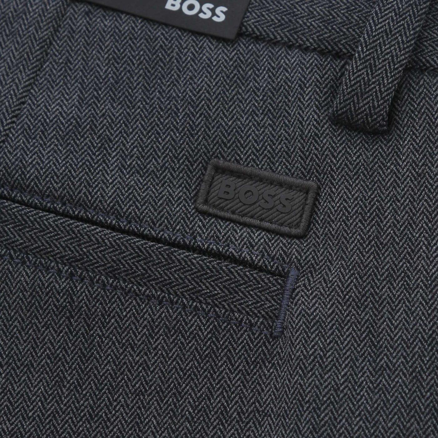 BOSS H Kaiton1 Chino in Dark Blue Logo