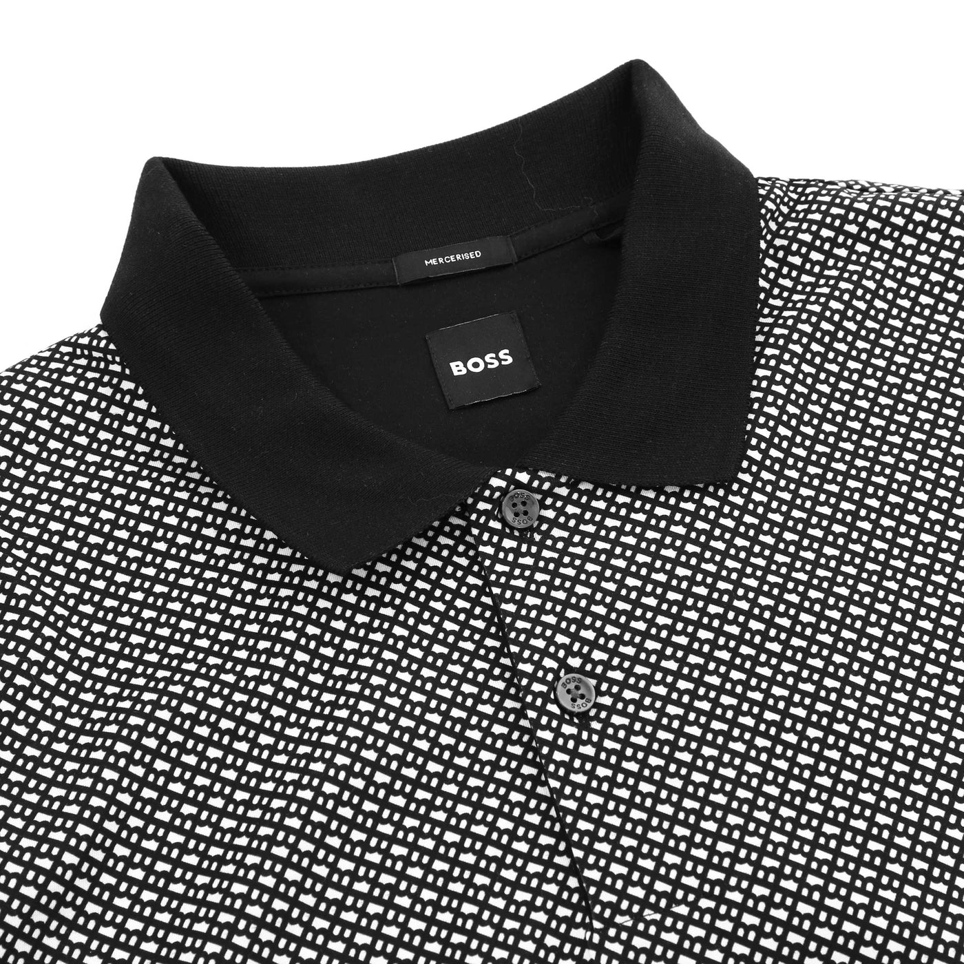 BOSS H Parlay 204 Polo Shirt in Black Placket