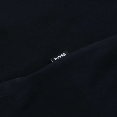 BOSS H Pleins 200 Long Sleeve Polo in Dark Blue Logo Tab