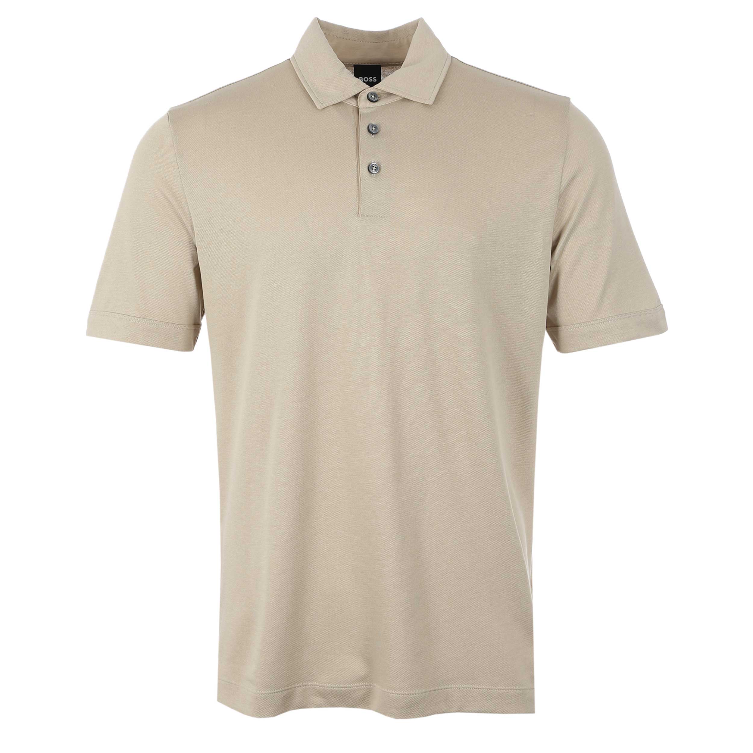 BOSS H Press 57 Polo Shirt in Light Beige