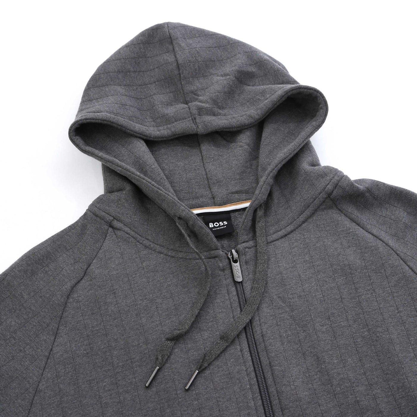 BOSS Heritage Jacket H Hooded Sweatshirt in Medium Grey Hood