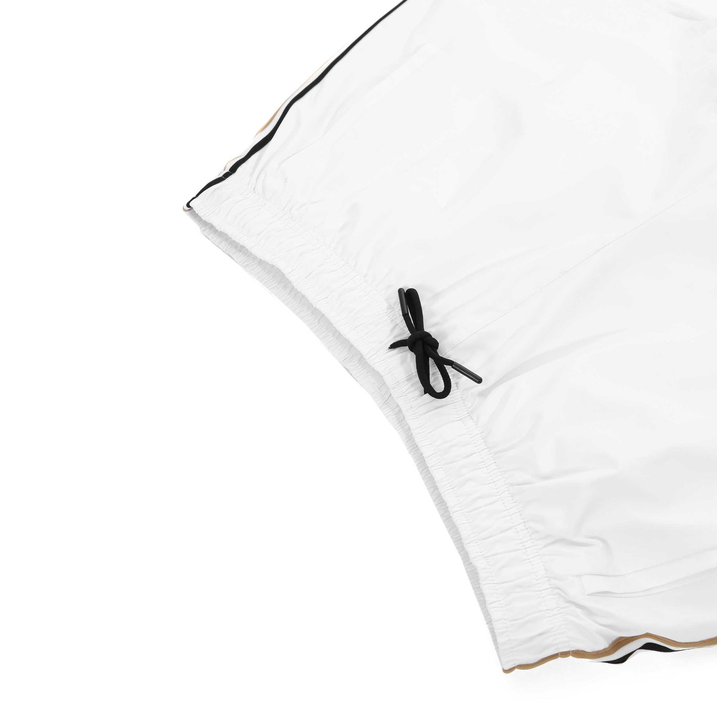 BOSS Iconic Swim Short in White Drawstring