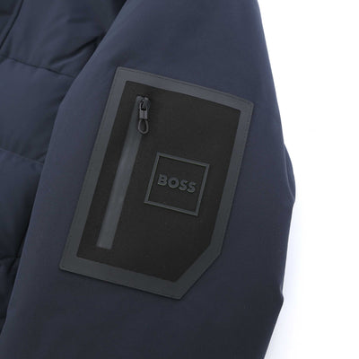 BOSS J Havoc Jacket in Dark Blue Logo