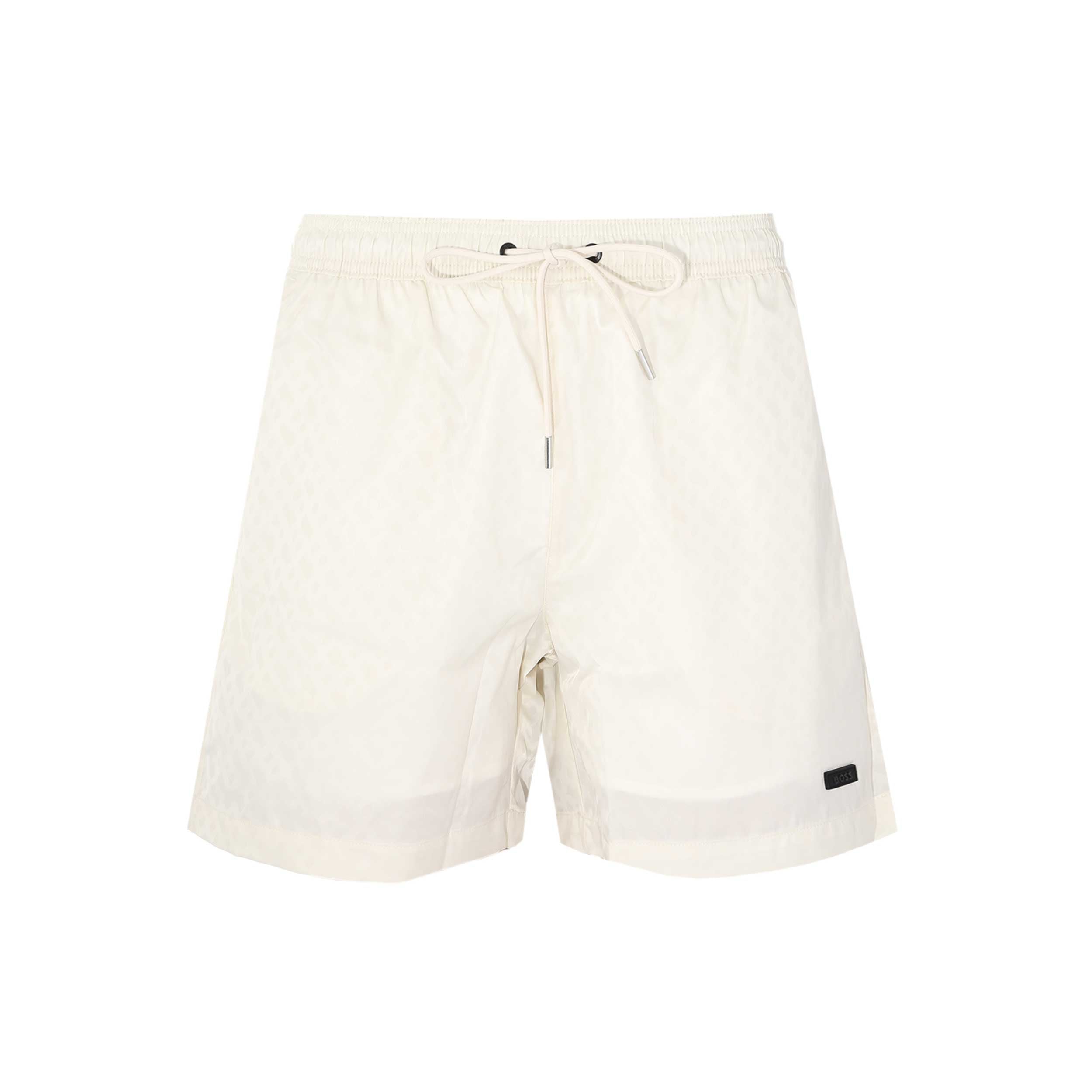 BOSS Jacques Swim Short in Off White