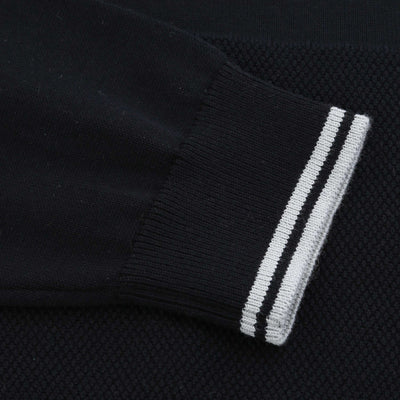 BOSS K Zone QZ Knitwear in Dark Blue Cuff