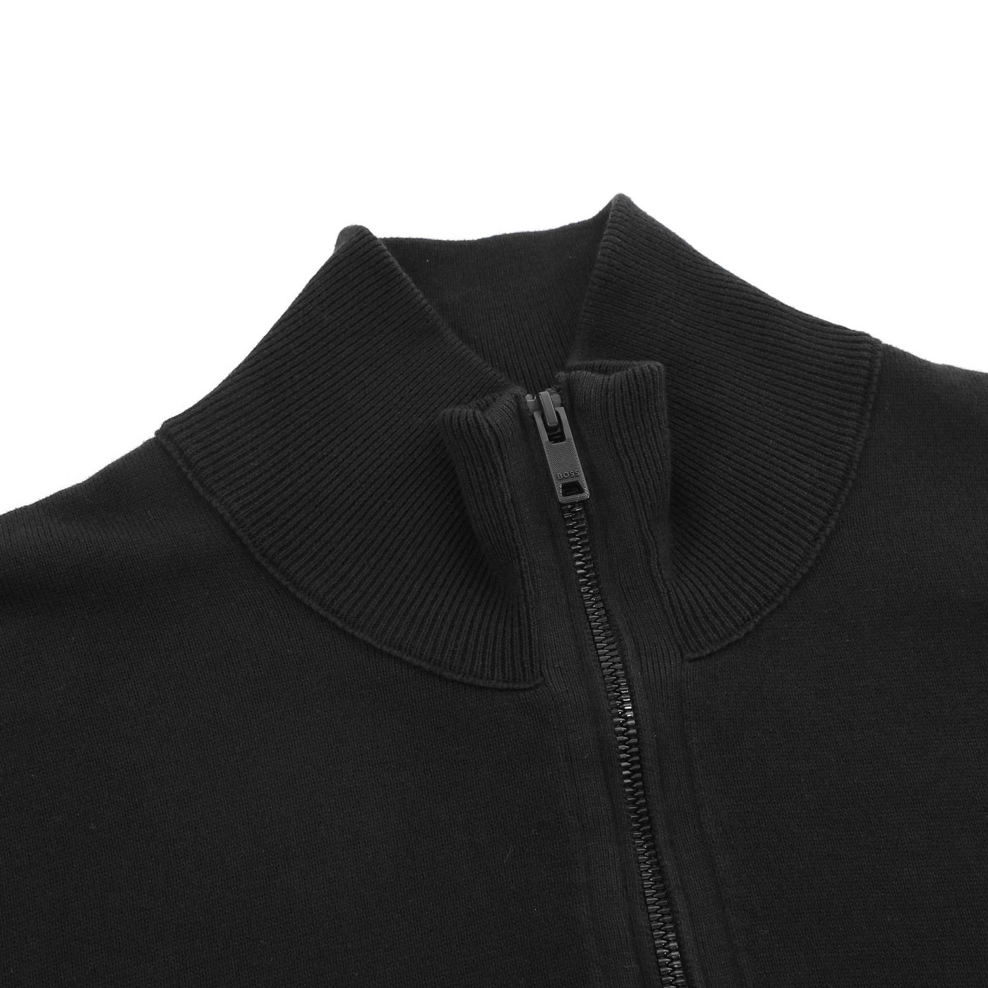 BOSS Kanobix S Knitwear in Black Placket