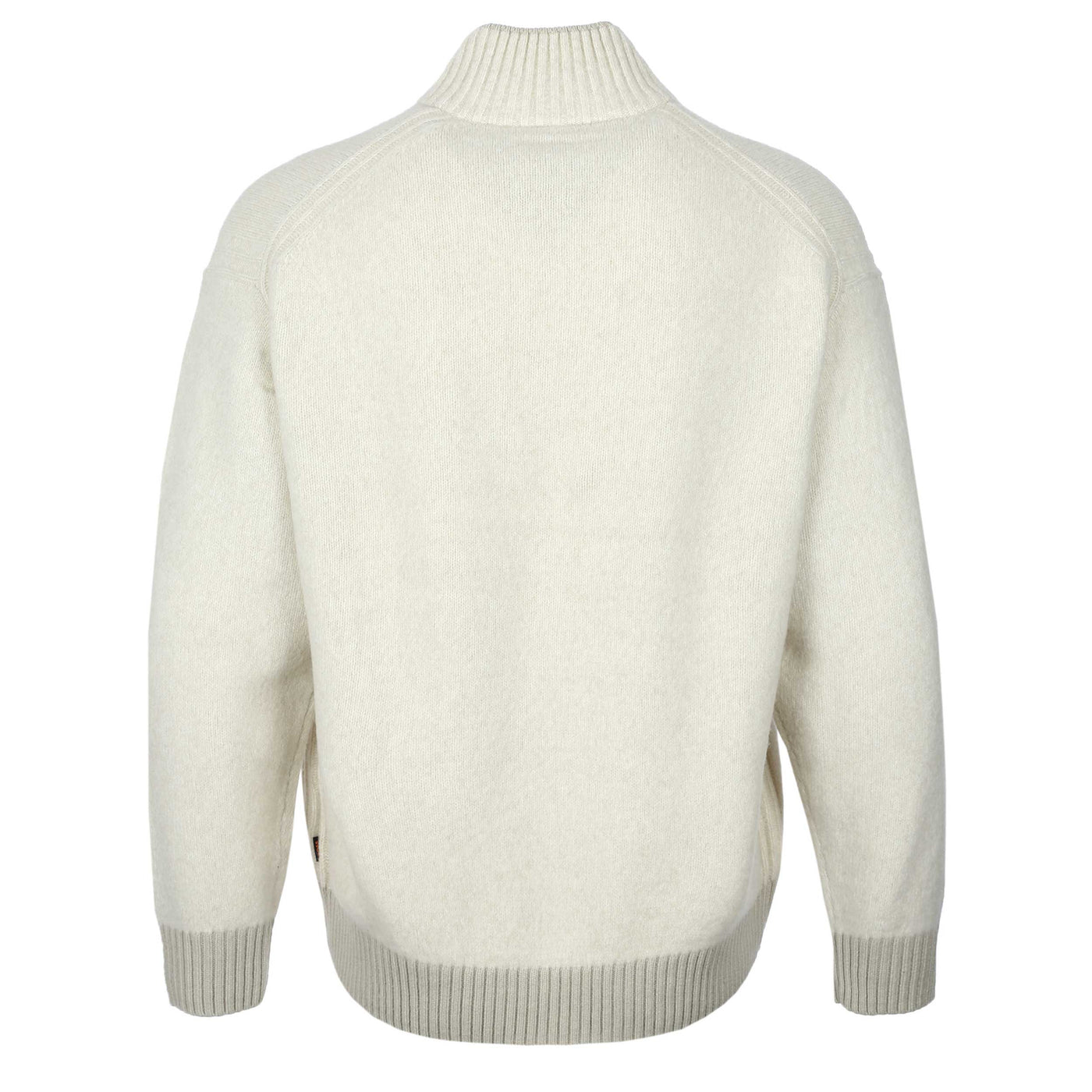 BOSS Kobear Quarter Zip in Light Beige Back