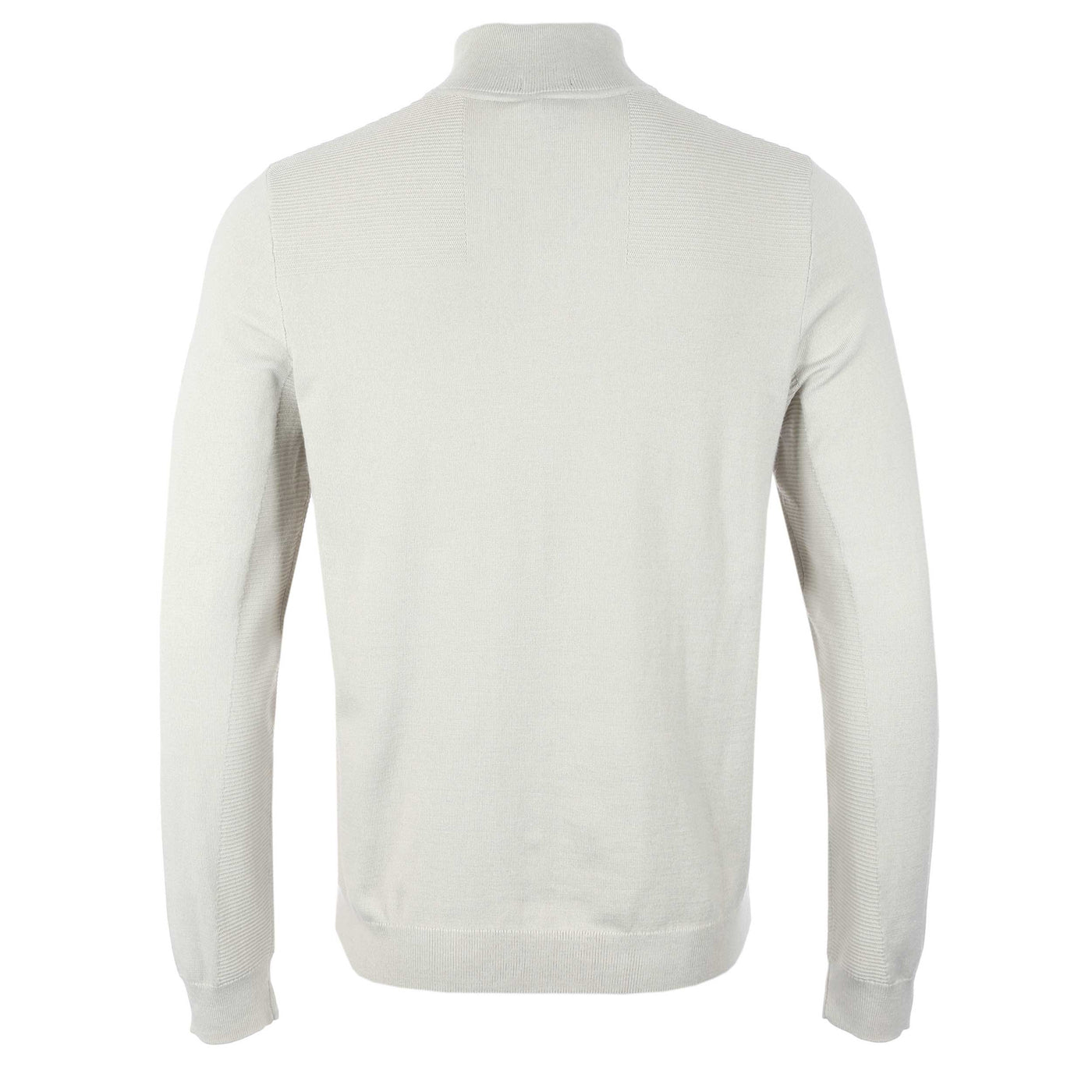 BOSS Momentum X QZ Knitwear in Light Beige Back