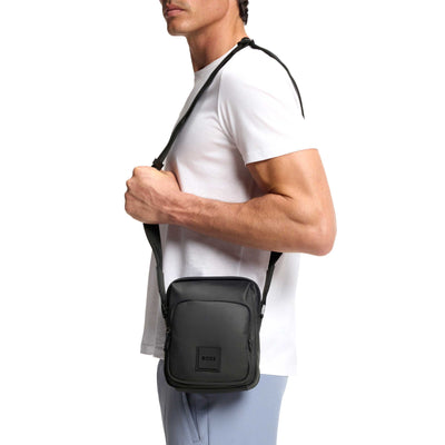 BOSS Oryo NS Zip Man Bag in Black Model