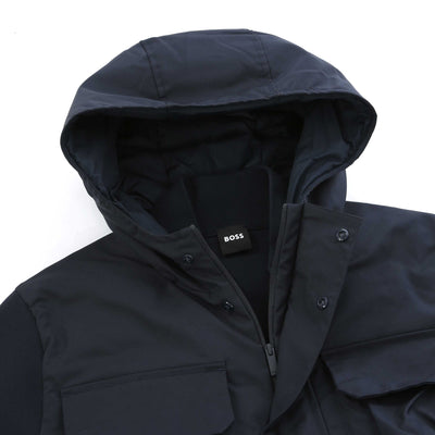 BOSS P-Hicono Knitwear in Dark Blue Hood