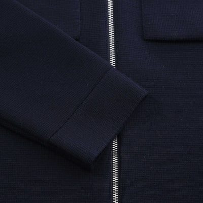 BOSS P Bellotto Knitwear in Dark Blue Cuff