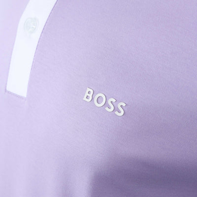 BOSS Paddy 3 Polo Shirt in Lilac Logo