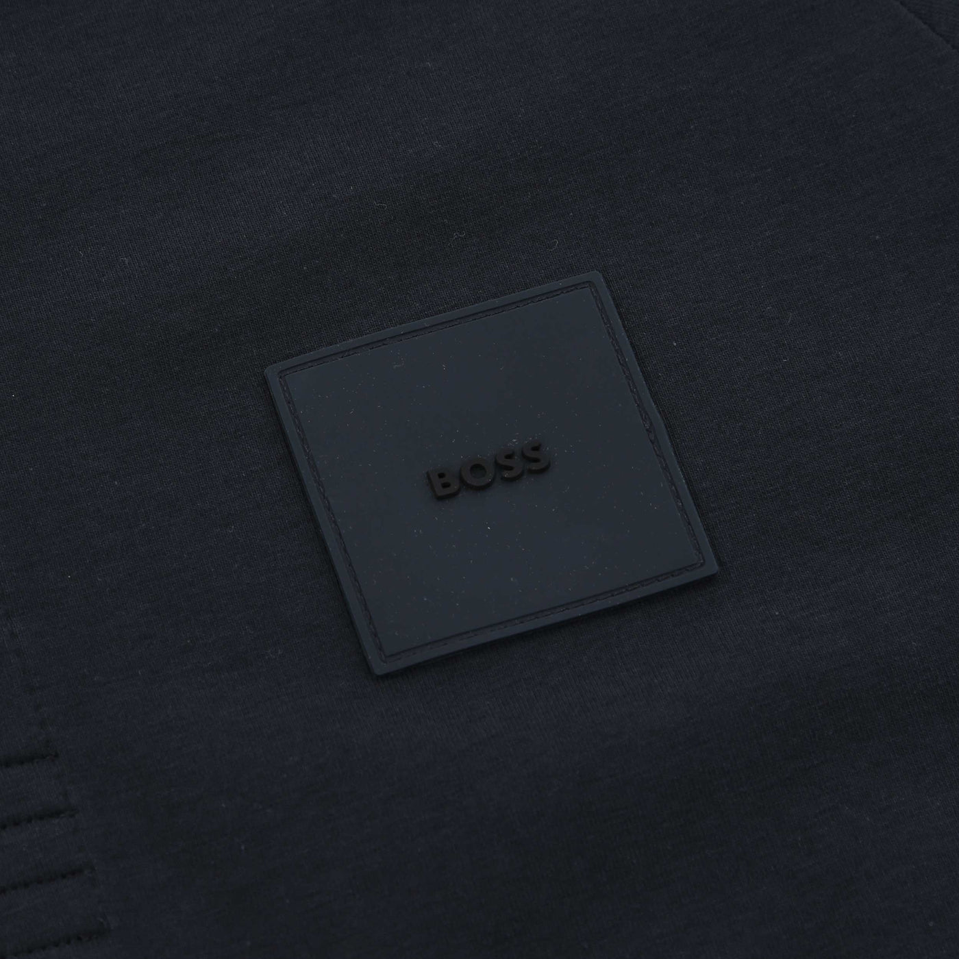 BOSS Paddy Rib Polo Shirt in Dark Blue Logo