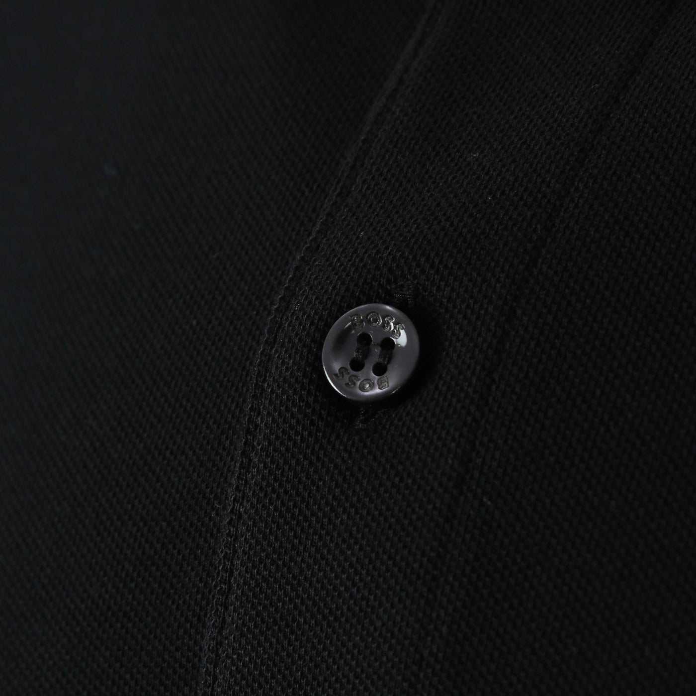 BOSS Parlay 177 Polo Shirt in Black Button