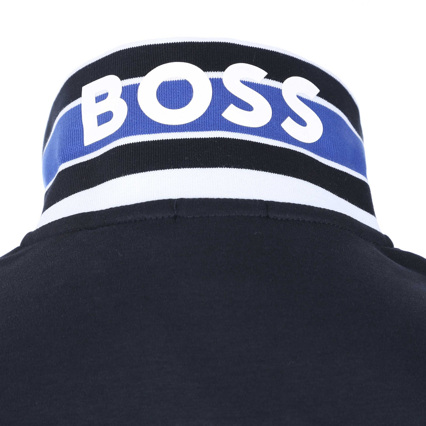 BOSS Parlay 185 Polo Shirt in Navy Under Collar