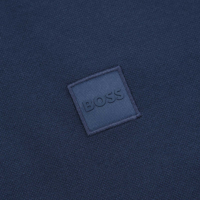 BOSS Passertip Polo Shirt in Navy Logo