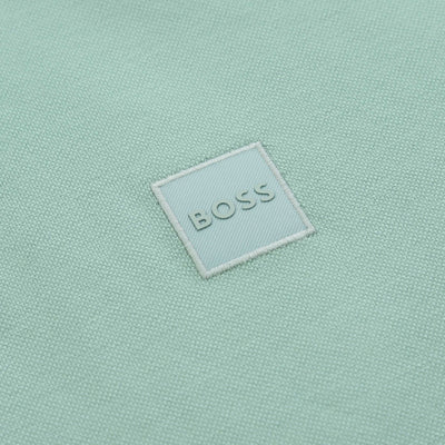 BOSS Passertip Polo Shirt in Pastel Green Logo