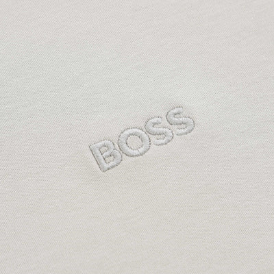 BOSS Pe Interlock Polo Shirt in Light Beige Logo