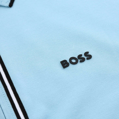 BOSS Philix GOC Polo Shirt in Sky Blue Logo