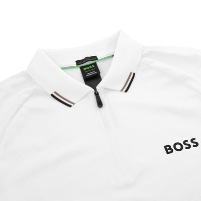 BOSS Philix MB 3 Polo Shirt in White Placket