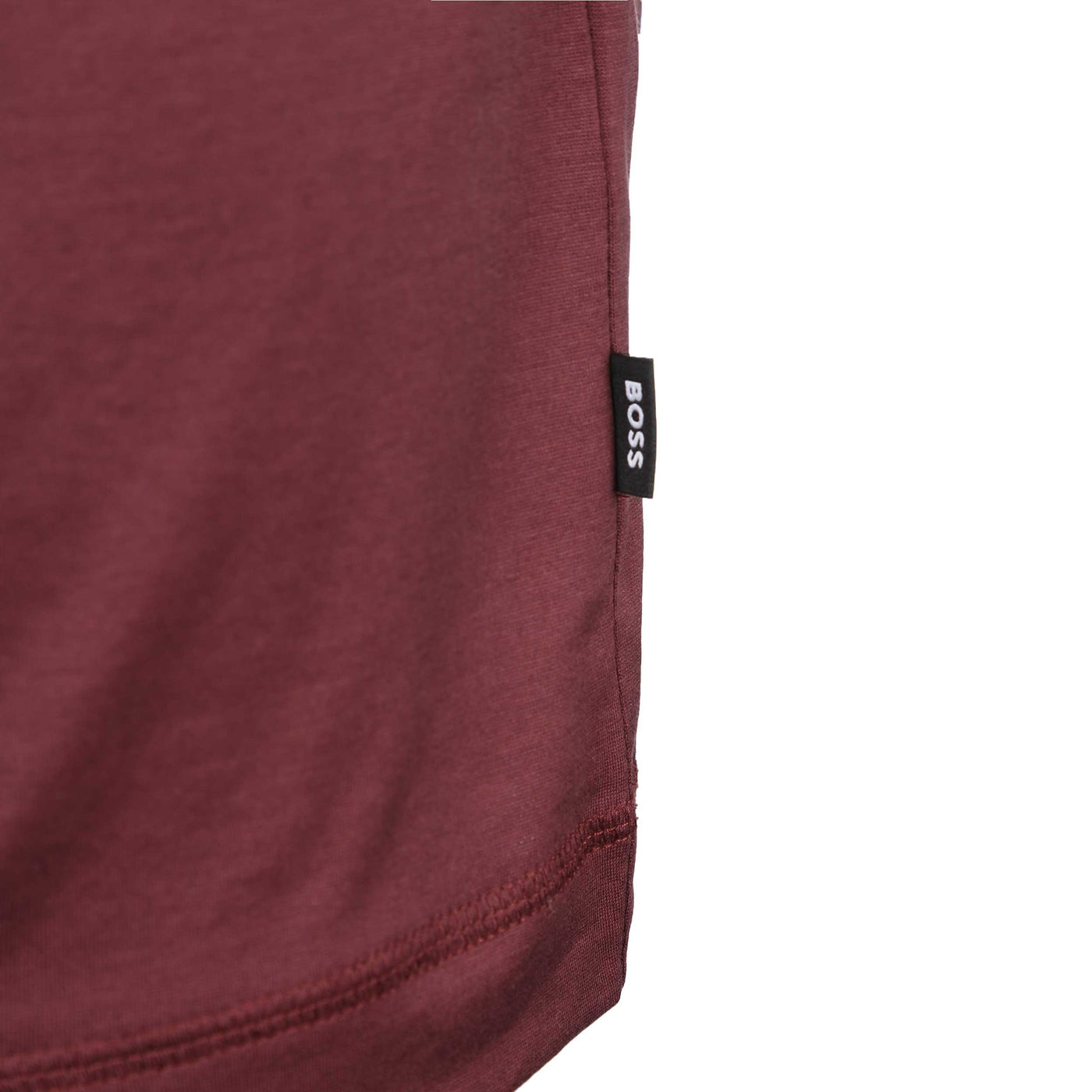 BOSS Press 53 Polo Shirt in Dark Red Logo Tab