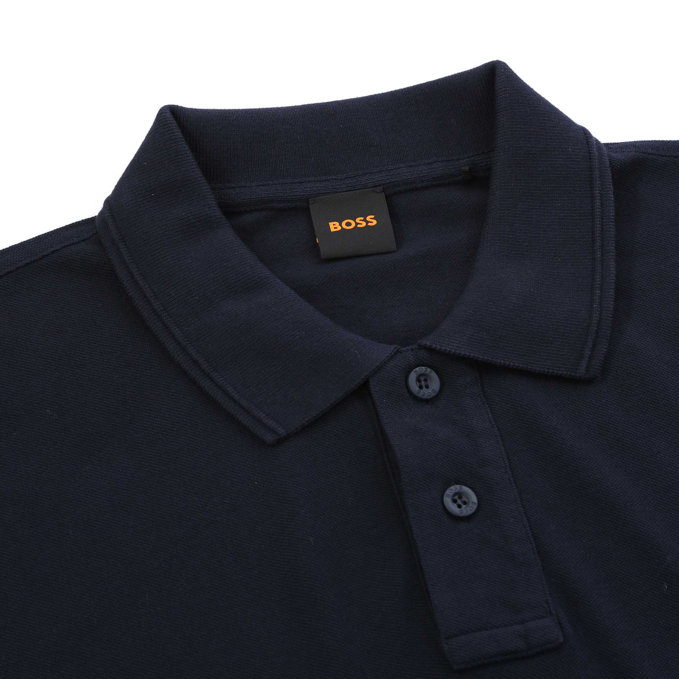BOSS Prime Polo Shirt in Navy collar