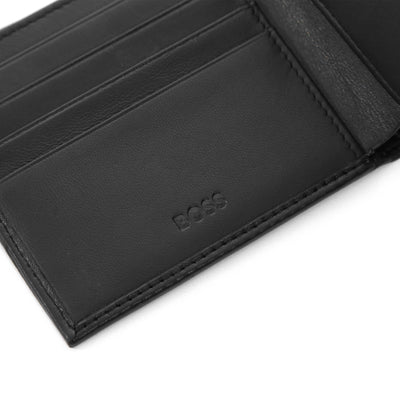 BOSS Randy N 8cc Wallet in Black Internal Logo