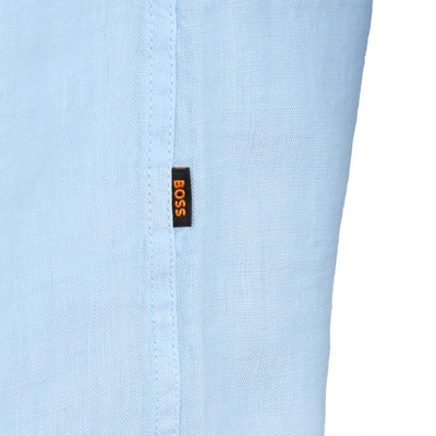 BOSS Relegant 6 Shirt in Sky Blue Logo Tab