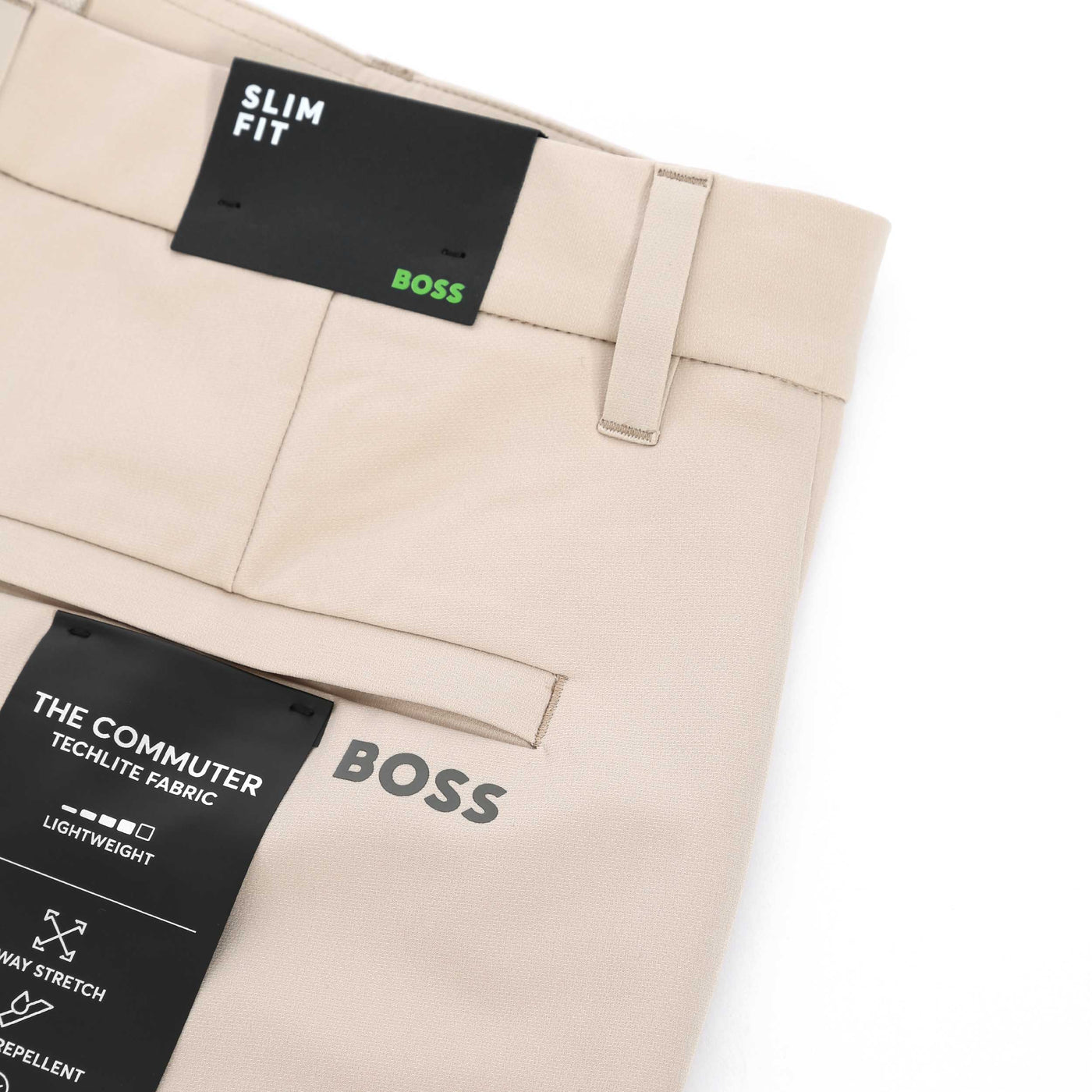 BOSS S Commuter Short in Medium Beige Logo