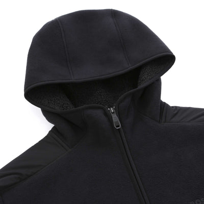 BOSS SW Hole 19 Snuggel Hooded Sweat Top in Black Hood