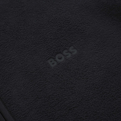 BOSS SW Hole 19 Snuggel Hooded Sweat Top in Black Logo