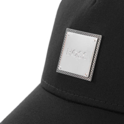 BOSS Seth ME Cap in Black Logo Badge