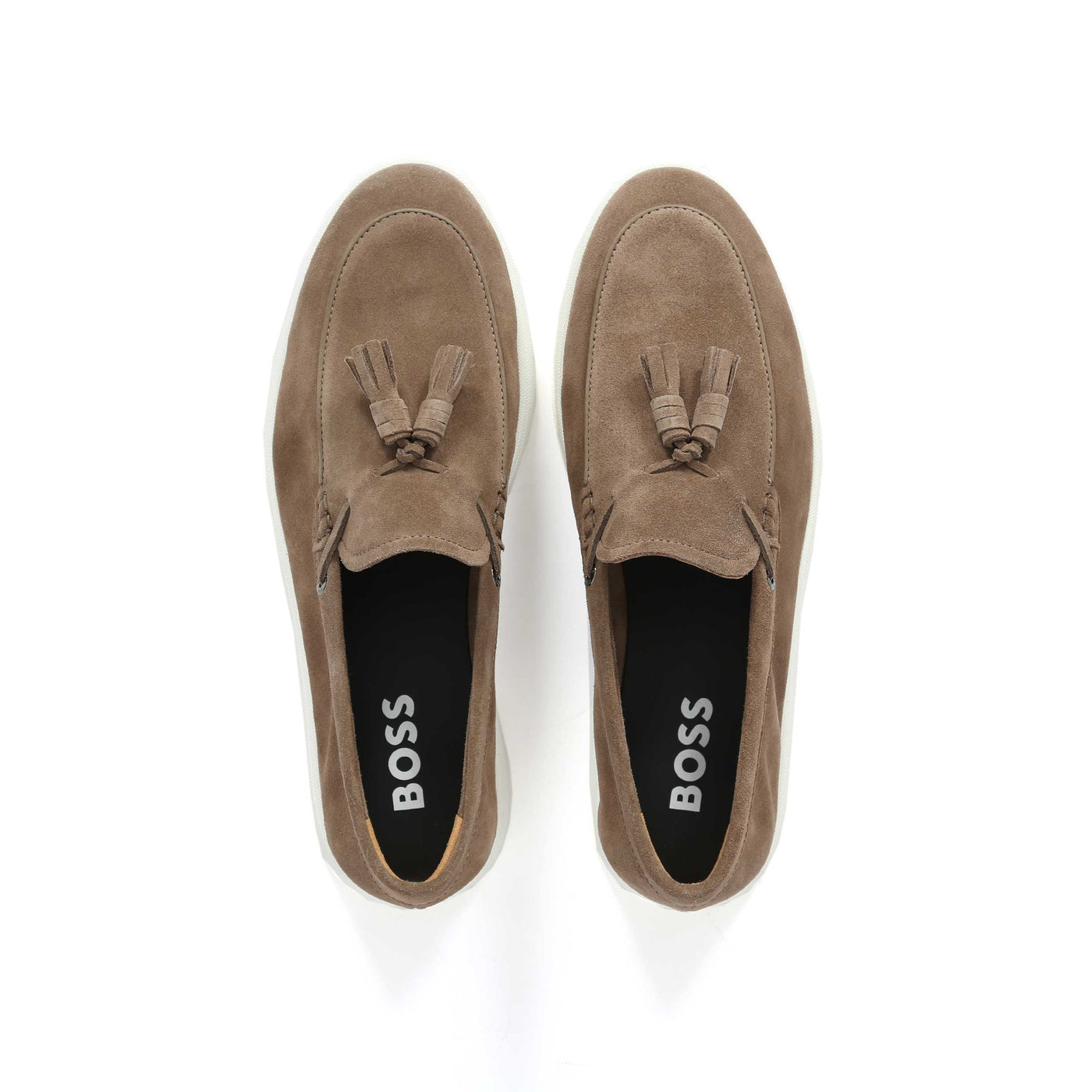 BOSS Sienne Mocc sdnp Shoe in Medium Beige Birdseye