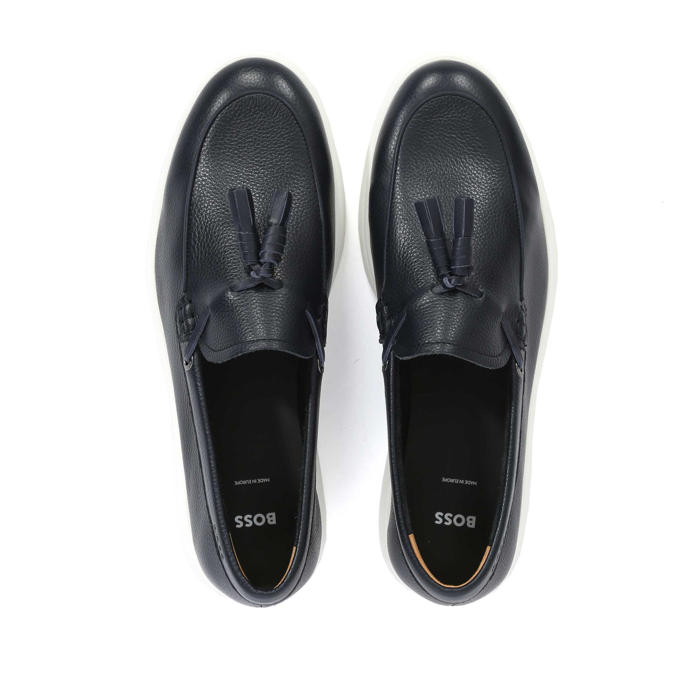 BOSS Sienne Mocc tbnp Shoe in Navy Birdseye