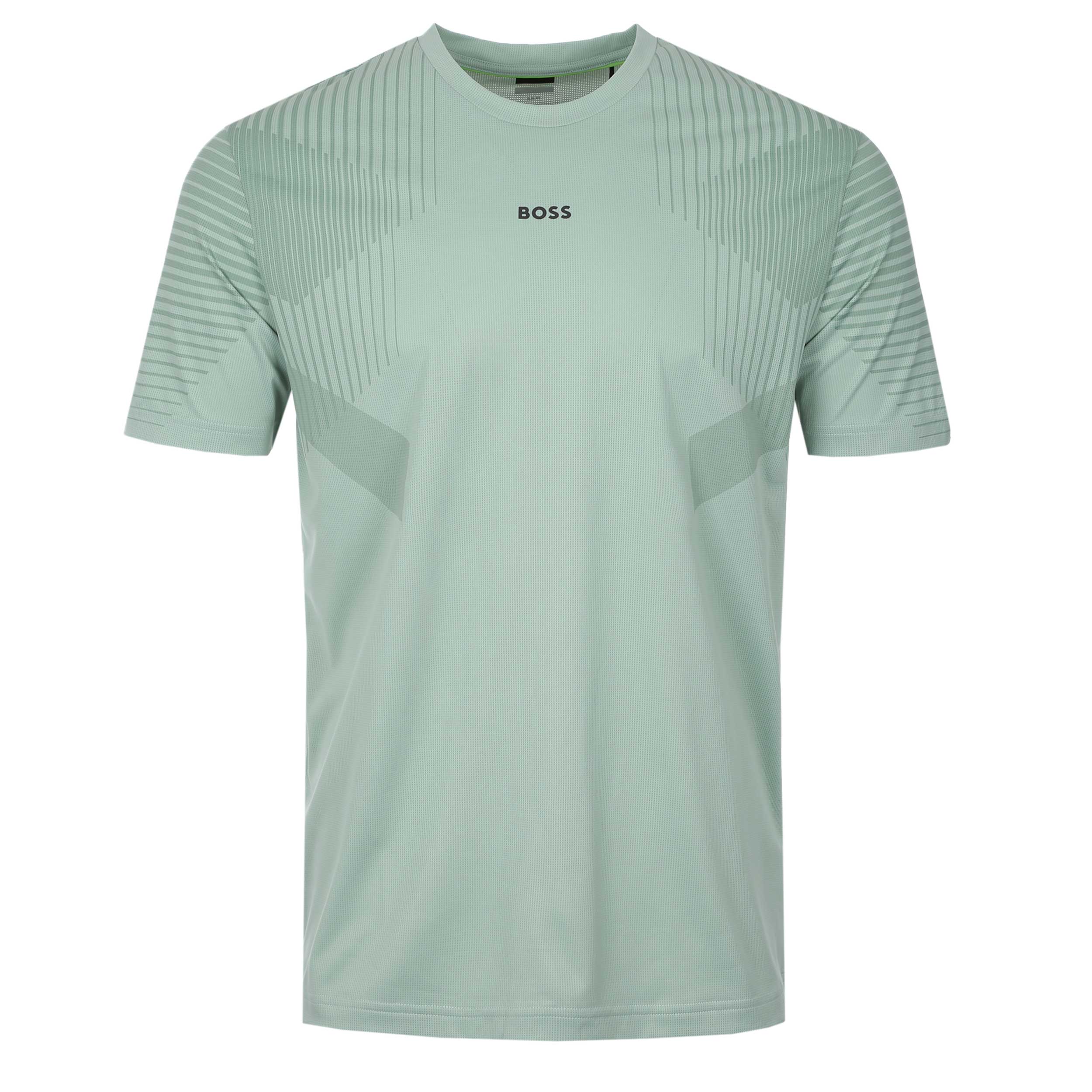 BOSS TS Active Push T Shirt in Open Green