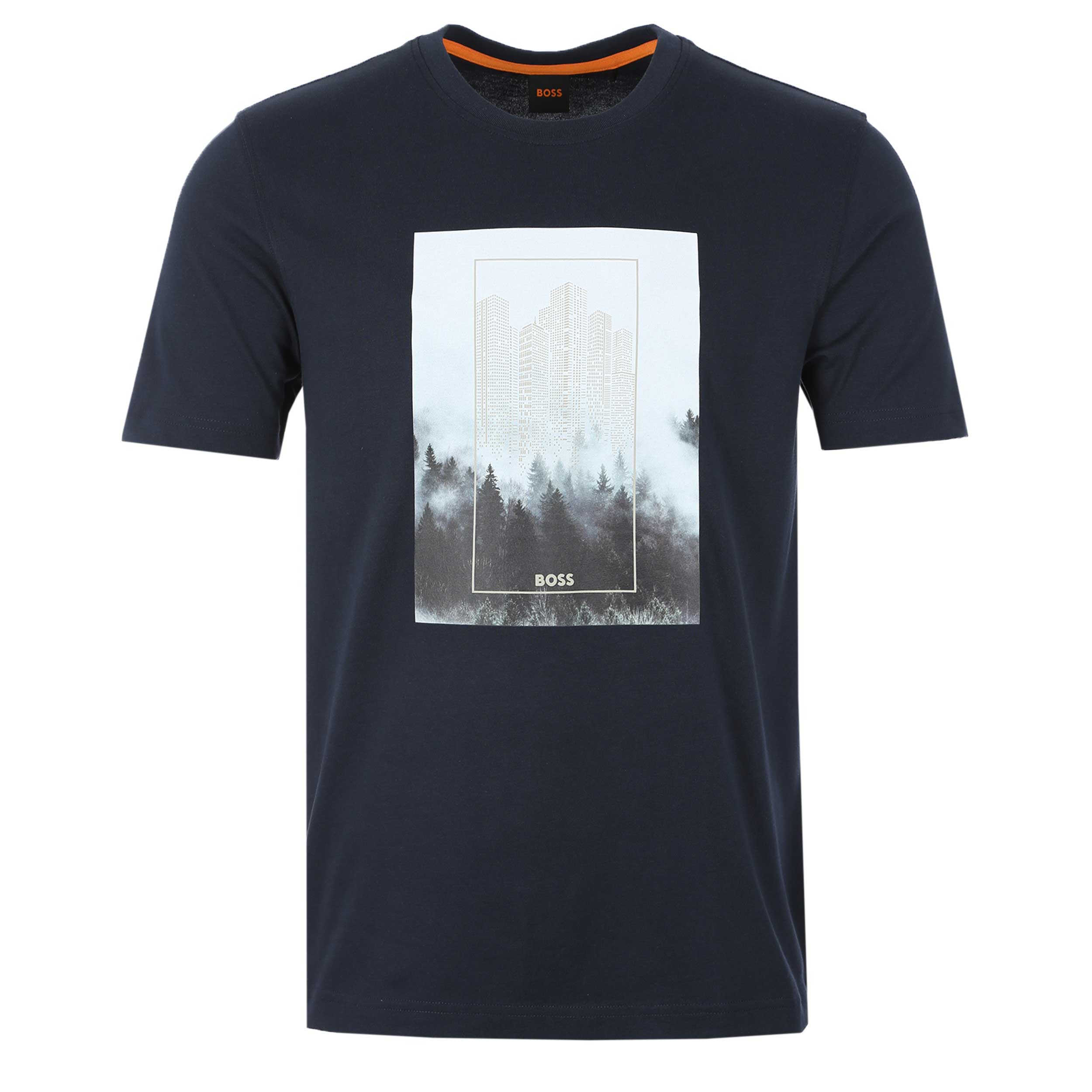 BOSS Te Forest T-Shirt in Navy